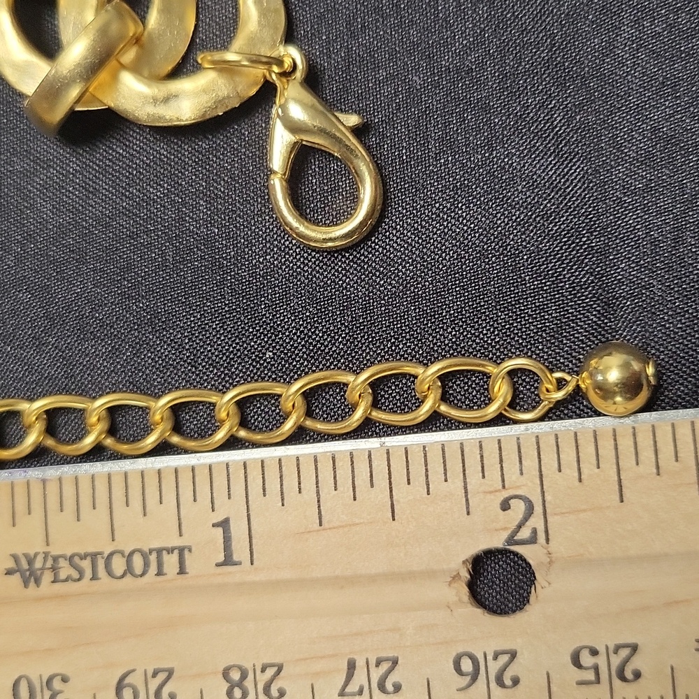 Carlisle GILDED Pounded Gold Necklace - Picture 8 of 8